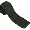Ties<Double Monk Silk Knit Tie Army Green