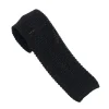 Ties<Double Monk Silk Knit Tie Black