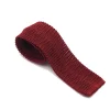 Ties<Double Monk Silk Knit Tie Burgundy