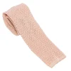 Ties<Double Monk Silk Knit Tie Champagne Pink