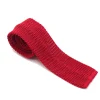 Ties<Double Monk Silk Knit Tie Crimson