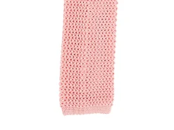 Ties<Double Monk Silk Knit Tie Pink