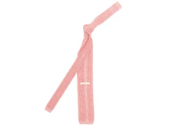 Ties<Double Monk Silk Knit Tie Pink
