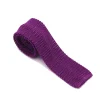 Ties<Double Monk Silk Knit Tie Purple