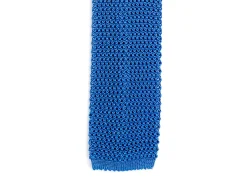 Ties<Double Monk Silk Knit Tie Royal Blue