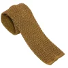 Ties<Double Monk Silk Knit Tie Tobacco