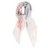 Scarves<Double Monk Silk Patchwork Foulard Floral White