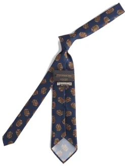Ties<Tie Your Tie Silk Tie Quader Navy
