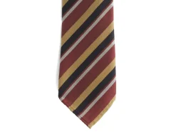 Ties<Tie Your Tie Silk Tie Thin Repp Stripe Red & Gold