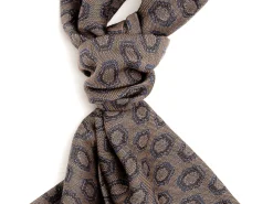 Scarves<Simonnot Godard Silk Wool Ascot Beige