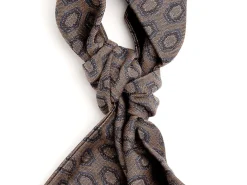 Scarves<Simonnot Godard Silk Wool Ascot Beige