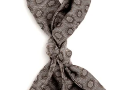Scarves<Simonnot Godard Silk Wool Ascot Grey