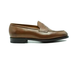 Summer Shoes | Penny Loafers<Edward Green Sloane Burnt Pine Antique Calf