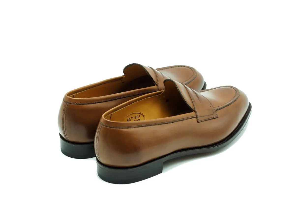 Summer Shoes | Penny Loafers<Edward Green Sloane Burnt Pine Antique Calf