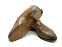Summer Shoes | Penny Loafers<Edward Green Sloane Burnt Pine Antique Calf