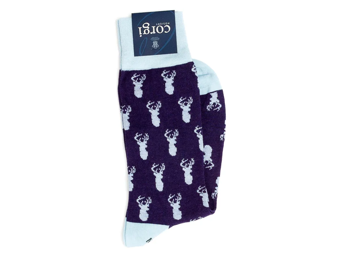 Socks<Corgi Stag Head Socks