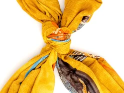 Scarves<Rubinacci Stole Samurai Yellow