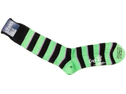 Socks<Corgi Striped Cotton Socks Green