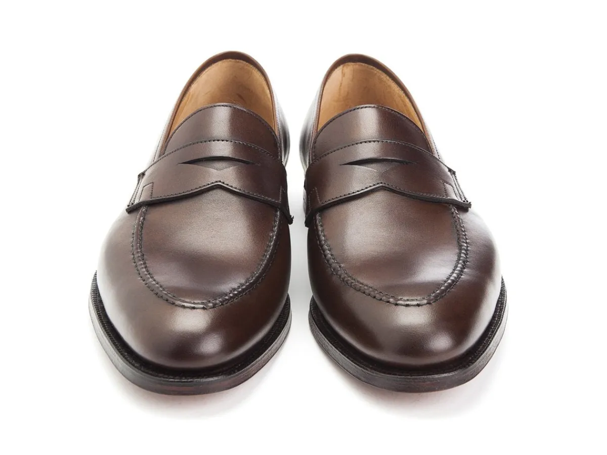 Summer Shoes | Loafers & Slip-ons<Crockett & Jones Sydney Dark Brown Burnished Calf