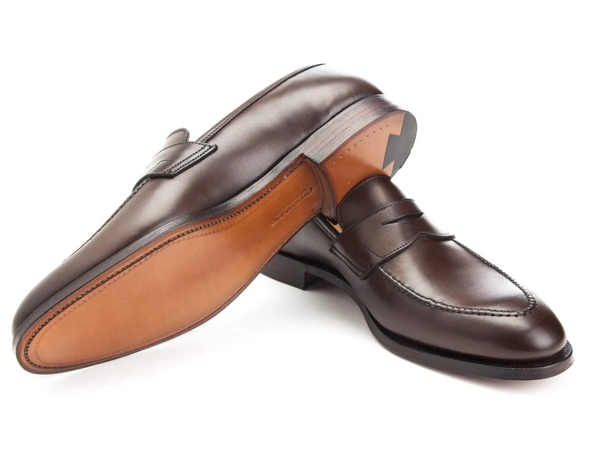 Summer Shoes | Loafers & Slip-ons<Crockett & Jones Sydney Dark Brown Burnished Calf