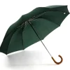 Umbrellas<Fox Umbrellas Telescopic Malacca Handle Dark Green