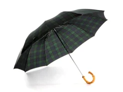 Umbrellas<Fox Umbrellas Telescopic Whangee Handle Black Watch Tartan