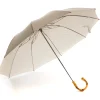 Umbrellas<Fox Umbrellas Telescopic Whangee Handle Ivory & Brown Polka Dot