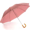 Umbrellas<Fox Umbrellas Telescopic Whangee Handle Wine & White Gingham