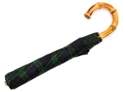 Umbrellas<Fox Umbrellas Telescopic Whangee Handle Black Watch Tartan