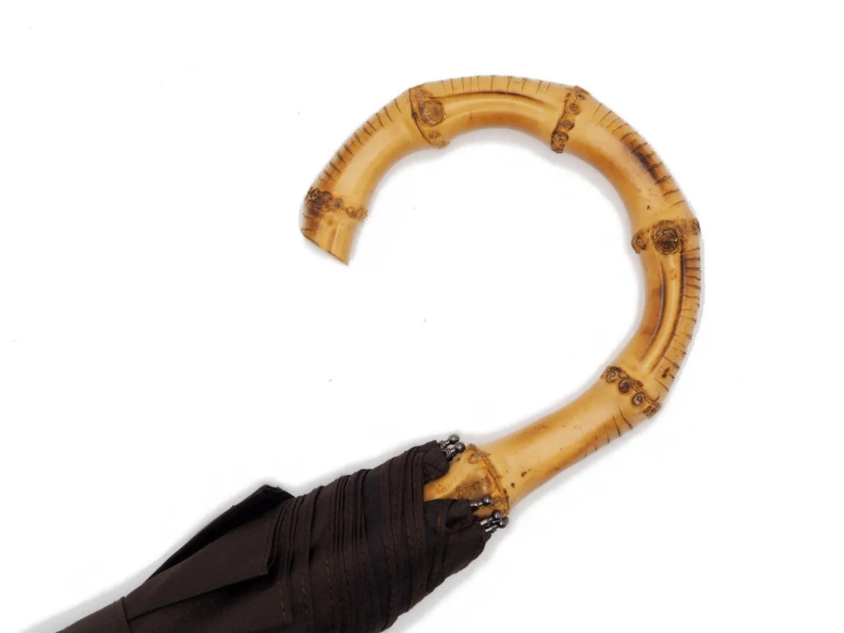 Umbrellas<Fox Umbrellas Telescopic Whangee Handle Brown