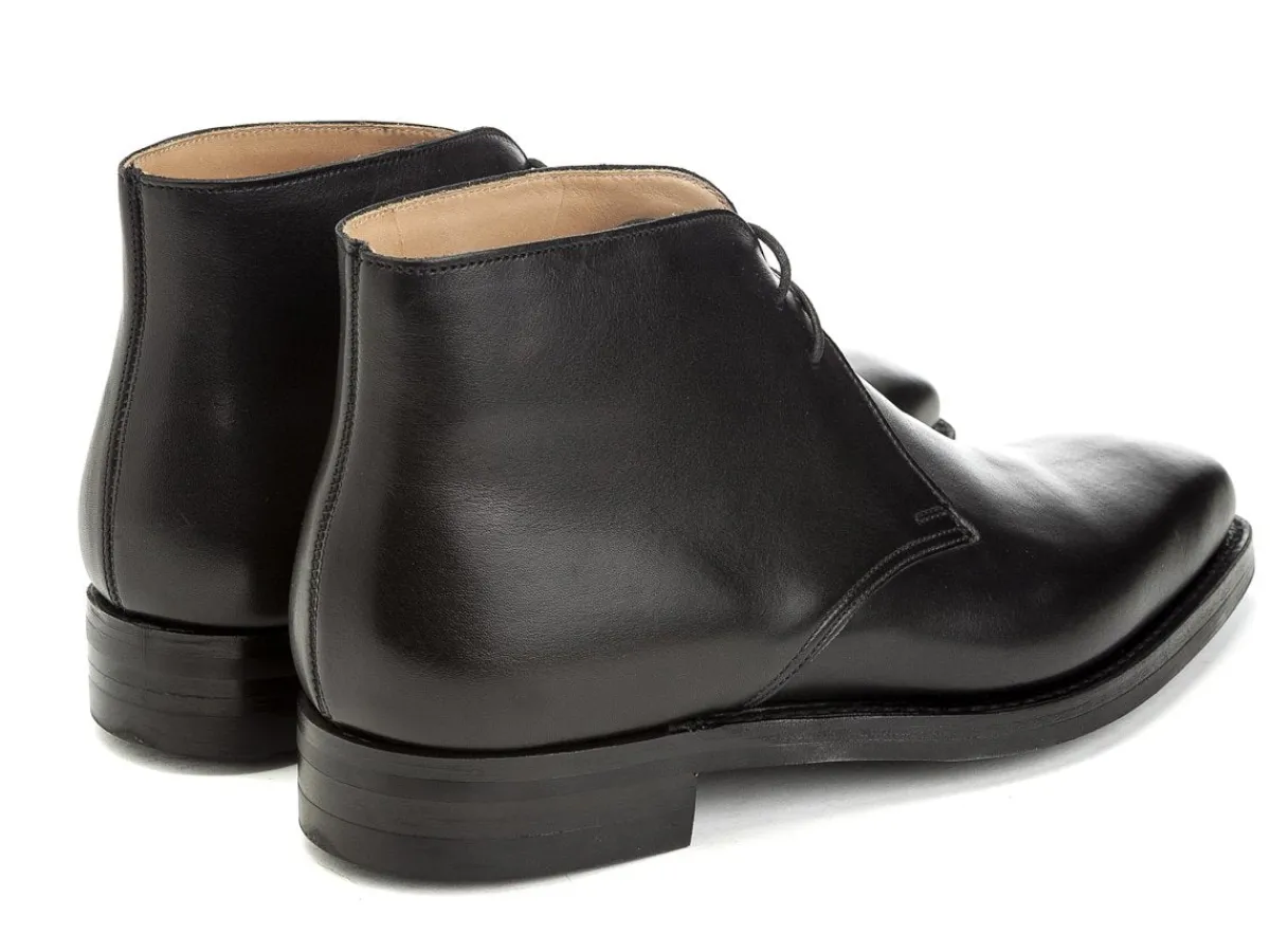 Rubber Soles | Boots<Crockett & Jones Tetbury Black Wax Calf