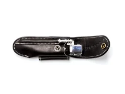 Pocket Knives<Fontenille Pataud Traditional Leather Sheath for Nature Knife Black