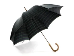 Umbrellas<Fox Umbrellas Tube Ash Handle Black Watch Tartan