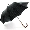 Umbrellas<Fox Umbrellas Tube Dark Brown Handle Black Watch Tartan