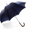 Umbrellas<Fox Umbrellas Tube Dark Brown Handle Navy