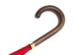 Umbrellas<Fox Umbrellas Tube Dark Brown Handle Red