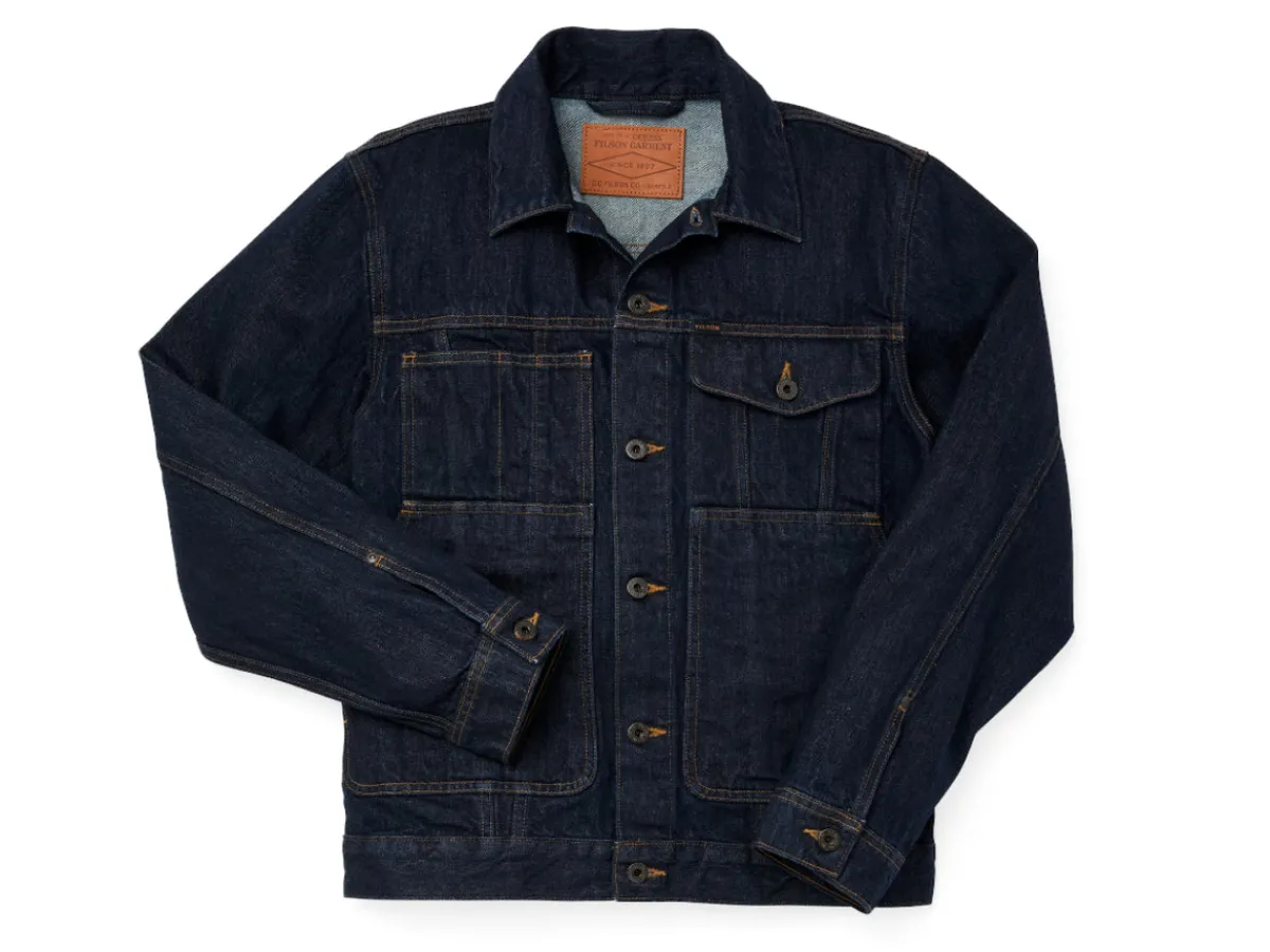 Outerwear | Jackets<Filson Unlined Denim Short Cruiser Rinse Indigo
