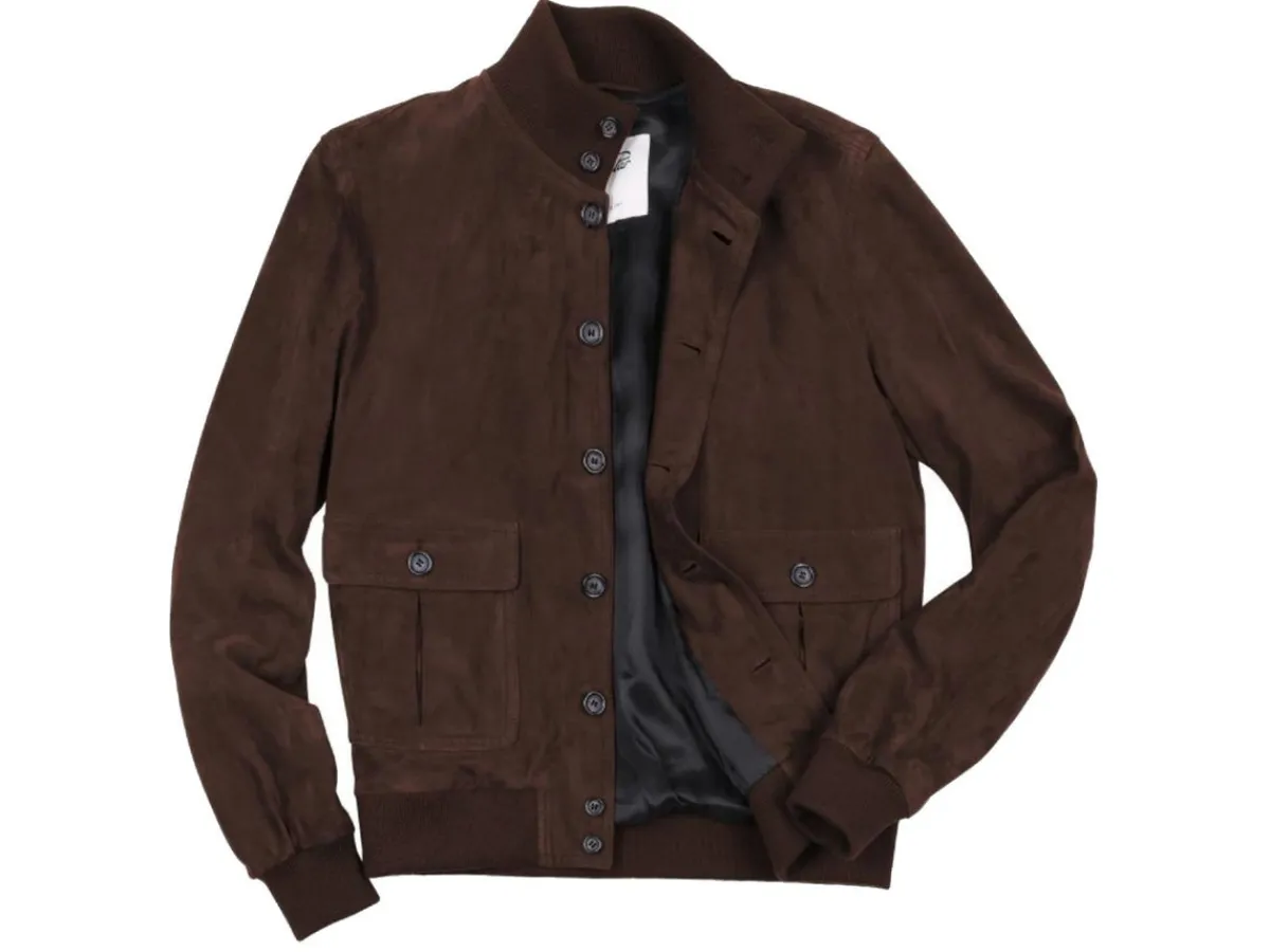 Outerwear | Jackets<Valstar ino Lined Chocolate Suede