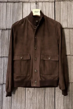 Outerwear | Jackets<Valstar ino Lined Chocolate Suede