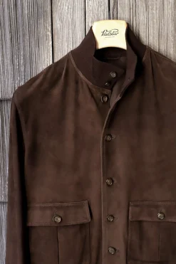 Outerwear | Jackets<Valstar ino Lined Chocolate Suede