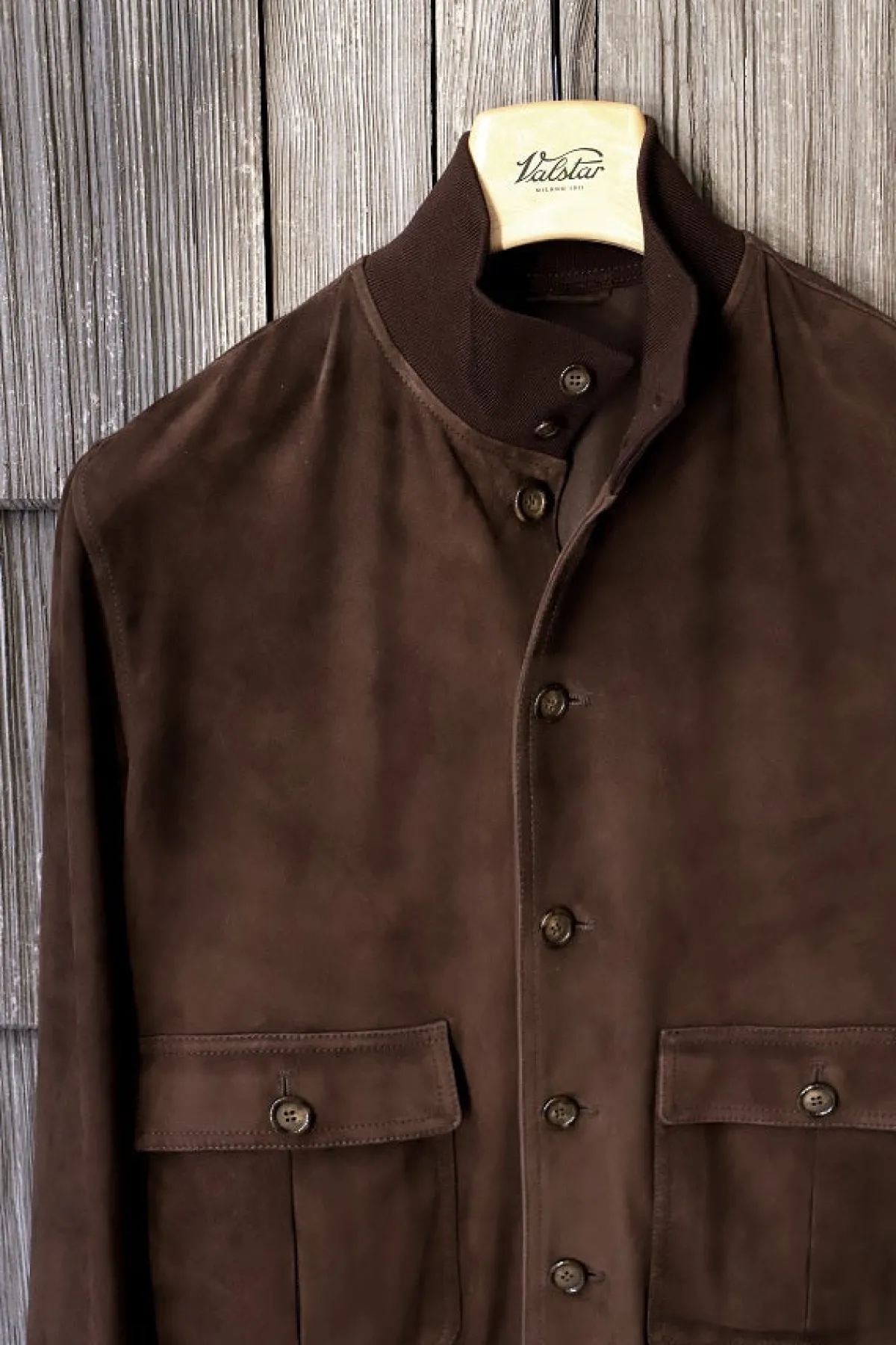 Outerwear | Jackets<Valstar ino Lined Chocolate Suede