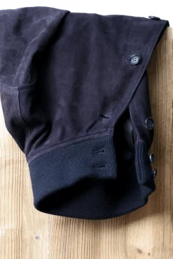 Outerwear | Jackets<Valstar ino Lined Navy Suede
