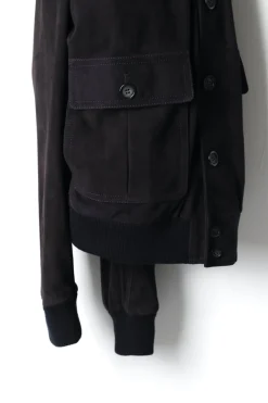 Outerwear | Jackets<Valstar ino Lined Navy Suede
