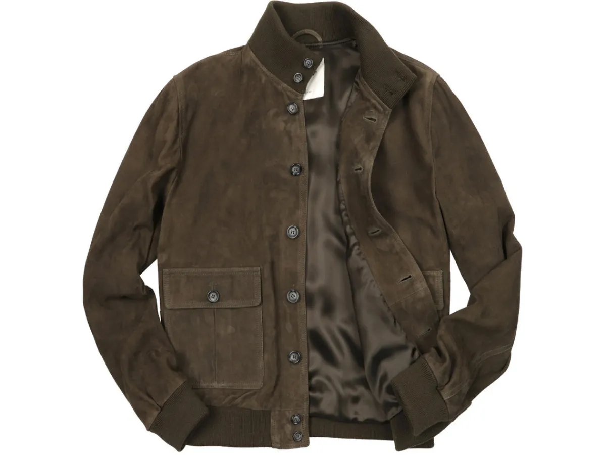 Outerwear | Jackets<Valstar ino Lined Vintage Green Suede