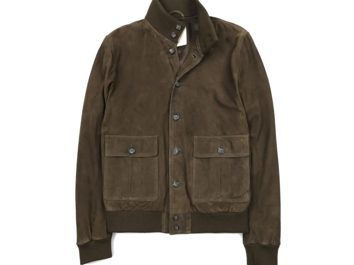 Outerwear | Jackets<Valstar ino Lined Vintage Green Suede