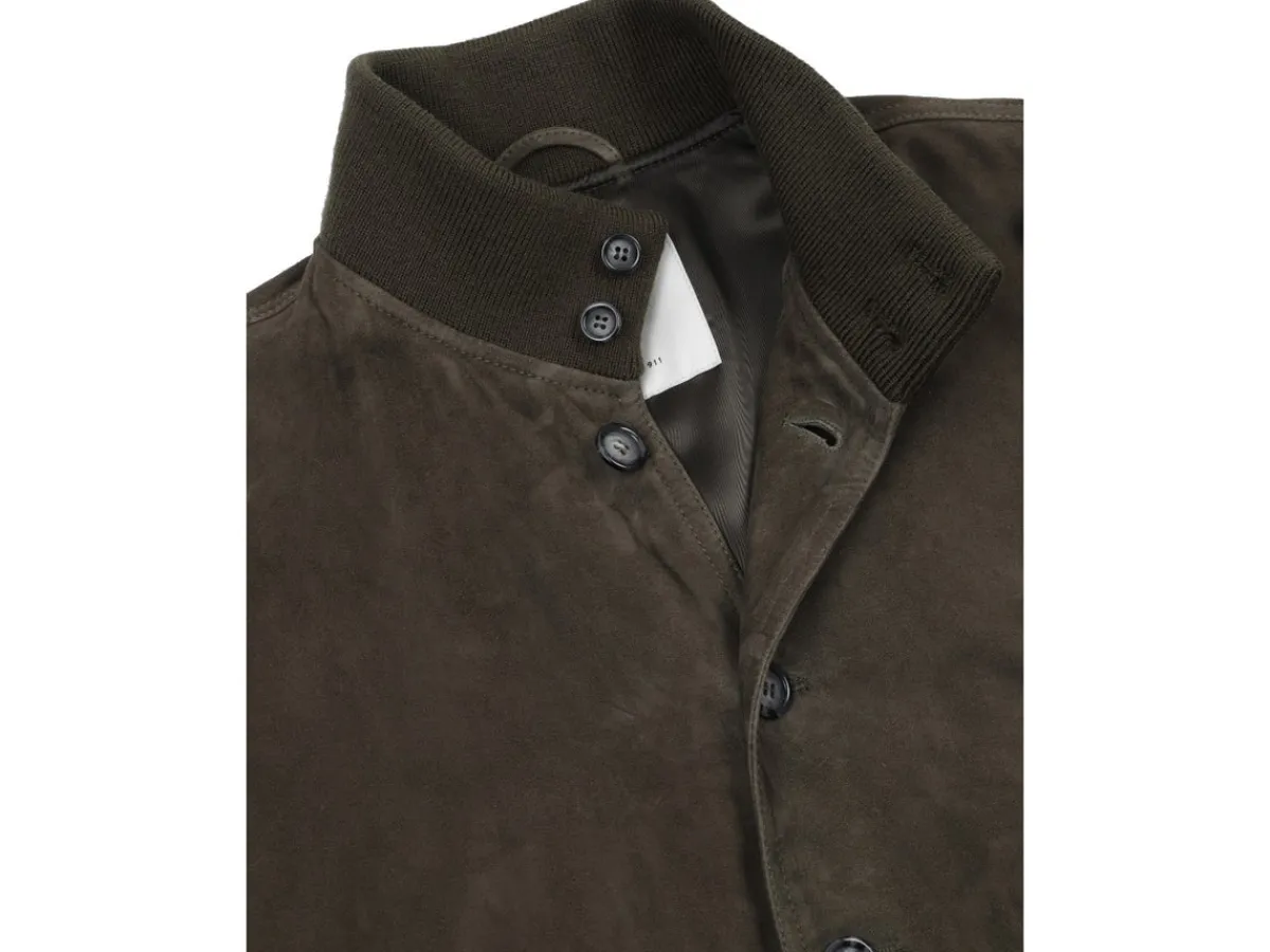 Outerwear | Jackets<Valstar ino Lined Vintage Green Suede