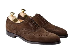 Suede | Rubber Soles<Crockett & Jones Westgate 2 Dark Brown Calf Suede