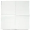 Pocket Squares<Carlo Riva White Linen-Cotton Pochette with Grey Edge