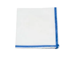 Pocket Squares<Simonnot Godard White-Blue Amalfi Pocket Square