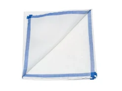 Pocket Squares<Simonnot Godard White-Blue Amalfi Pocket Square